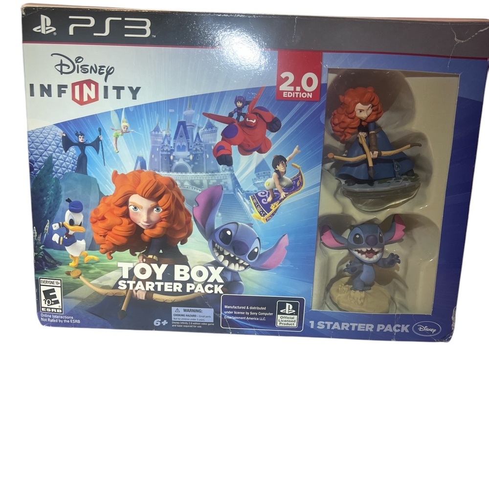 DISNEY | PS3 INFINITY 2.0 EDITION TOY BOX STARTER PACK W/ MERIDA AND STITCH